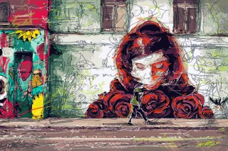 a woman looking at a toy 
dublin-street-art.jpg Street Art Dublin