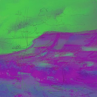 a green and purple sky 
sligo203.jpg Benbulbin variation Sunny Day