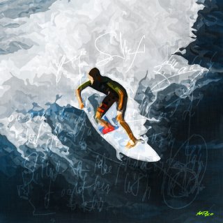 a person on a surfboard 
isai-ramos-NqnO-ECq5J8-unsplash20x20inch02.jpg The Big Blue Wave