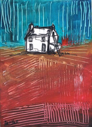 a painting of a house 
irish-house02.jpg Irish Houses minimal Art Series 02