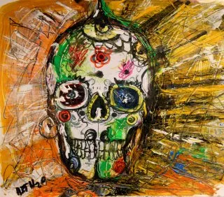 a painting of a skull 
arth2o-2023-canon-eos-550d-089-30x30cm-a.webp Fiesta of the Rebellious Spirit