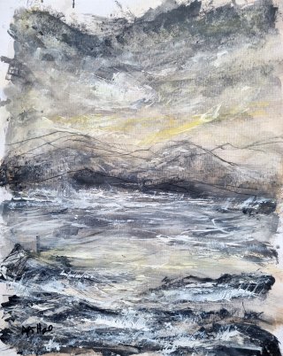 A mesmerizing view of the tumultuous sea